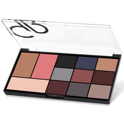 GOLDEN ROSE City Style Face & Eye Palette - 02 Smokey